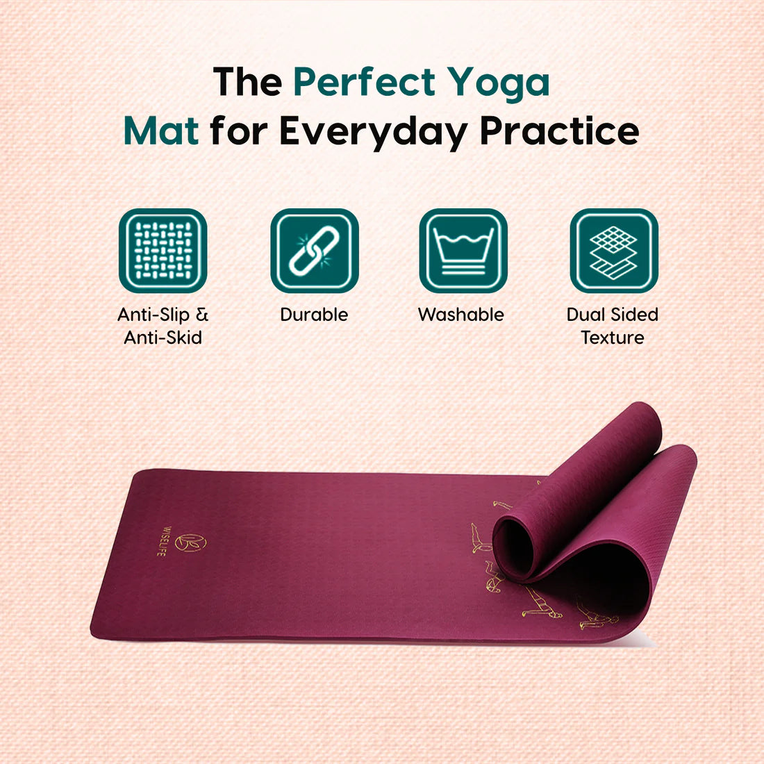 Pro Balance TPE Yoga Mat – Extra Large, Non-Slip & Eco-Friendly