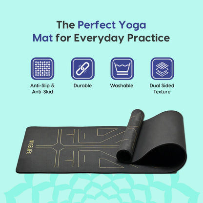 True Alignment Yoga Mat – Extra Large, Non-Slip & Eco-Friendly