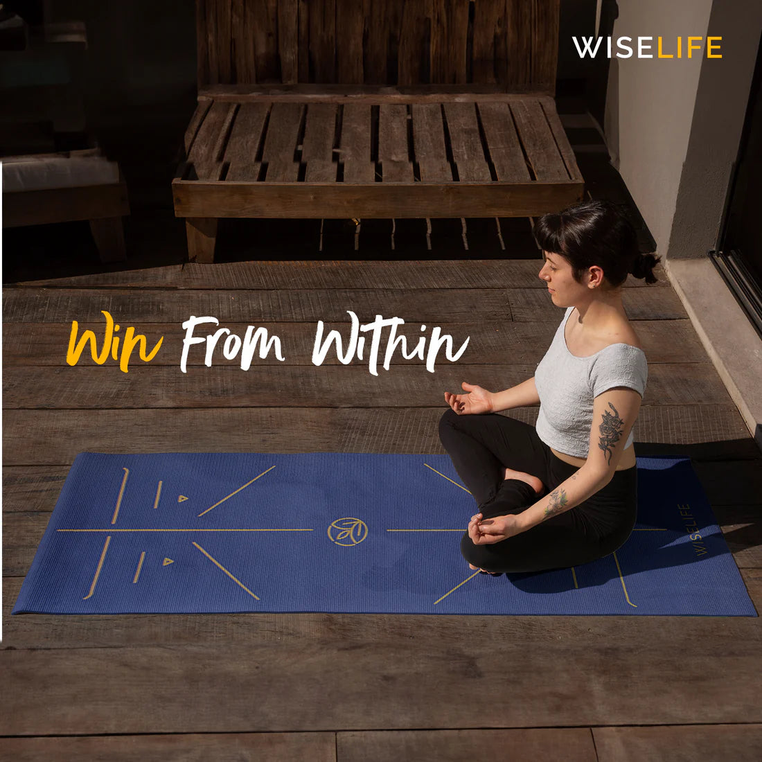 True Alignment Yoga Mat – Extra Large, Non-Slip & Eco-Friendly
