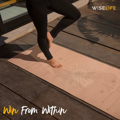 WiseLife Dual Layer Yoga Mat – Extra Large, Non-Slip & Eco-Friendly