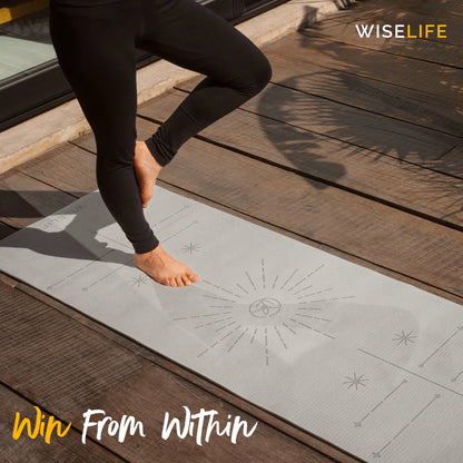 WiseLife Dual Layer Yoga Mat – Extra Large, Non-Slip & Eco-Friendly