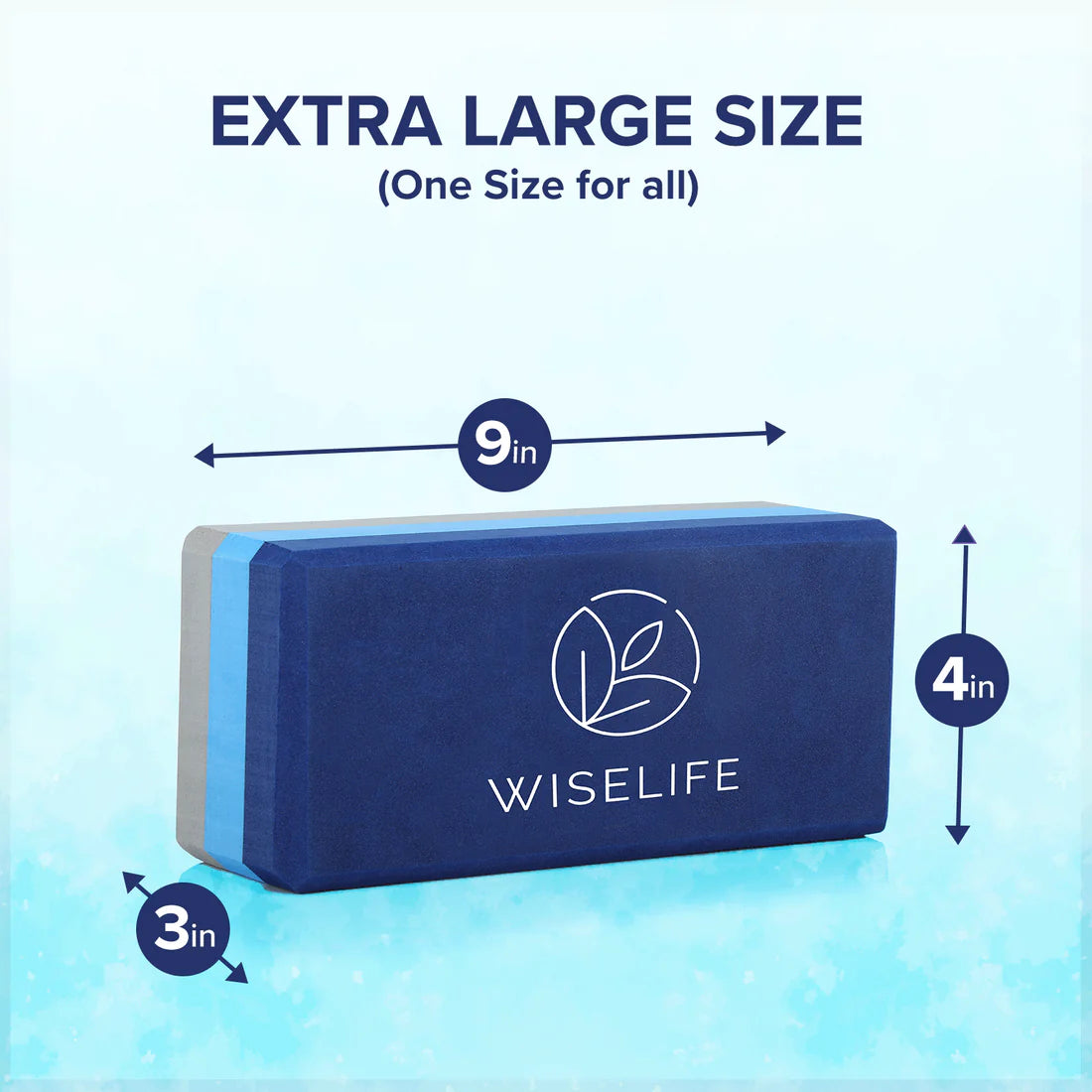 WiseLife Pro Yoga Blocks – High-Density, Non-Slip & Eco-Friendly (Pack of 2)