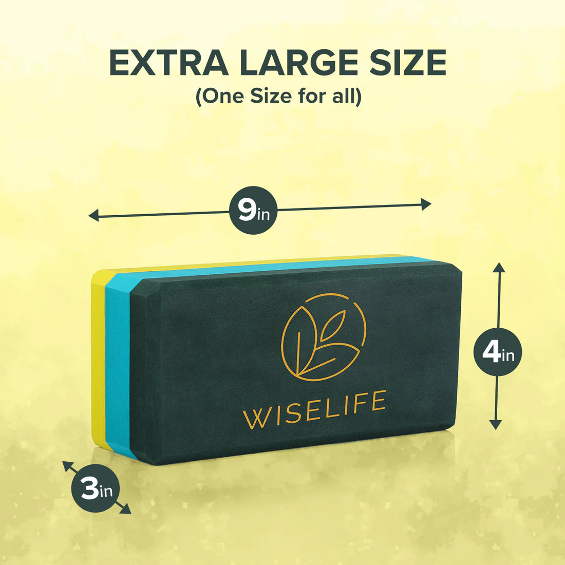 WiseLife Pro Yoga Blocks – High-Density, Non-Slip & Eco-Friendly (Pack of 2)