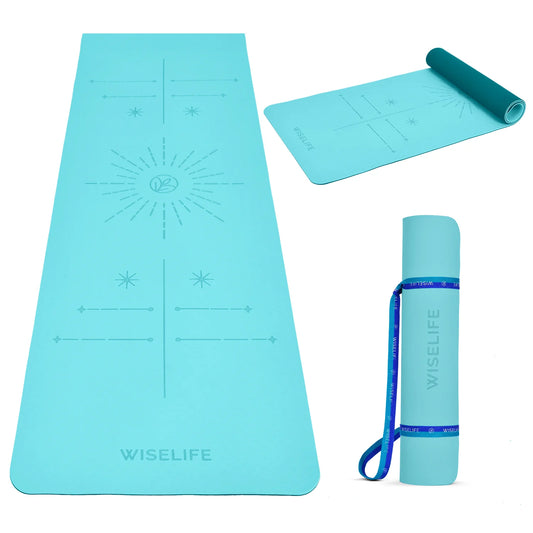 WiseLife Dual Layer Yoga Mat – Extra Large, Non-Slip & Eco-Friendly