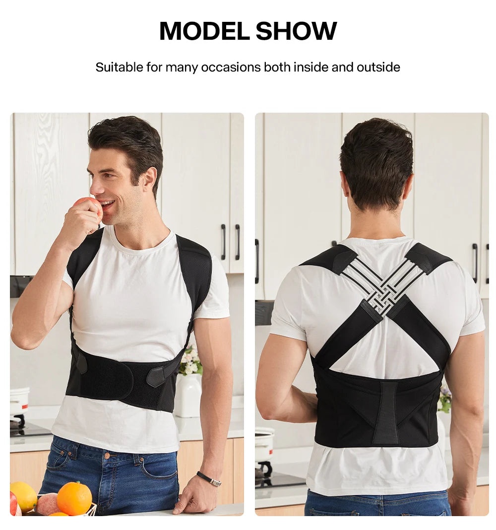 Adjustable Back & Shoulder Posture Corrector for Men & Women